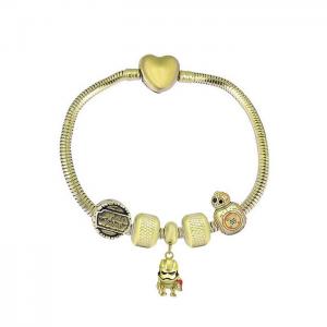 Stainless Steel Gold-plating Bracelet - KB182064-PA