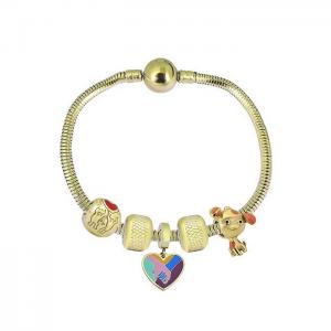 Stainless Steel Gold-plating Bracelet - KB182067-PA