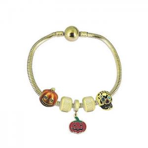 Stainless Steel Gold-plating Bracelet - KB182068-PA