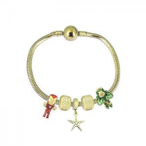 Stainless Steel Gold-plating Bracelet - KB182070-PA