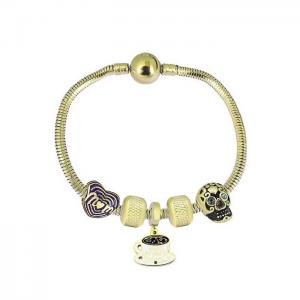 Stainless Steel Gold-plating Bracelet - KB182076-PA