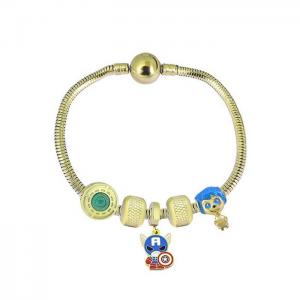 Stainless Steel Gold-plating Bracelet - KB182078-PA