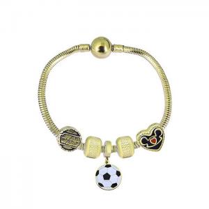 Stainless Steel Gold-plating Bracelet - KB182087-PA