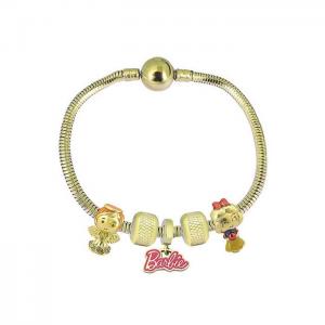 Stainless Steel Gold-plating Bracelet - KB182089-PA