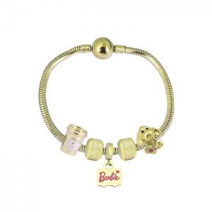 Stainless Steel Gold-plating Bracelet - KB182092-PA