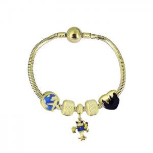 Stainless Steel Gold-plating Bracelet - KB182095-PA