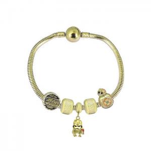 Stainless Steel Gold-plating Bracelet - KB182100-PA