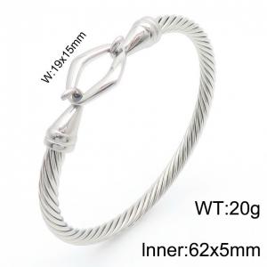 Steel wire rope stainless steel bracelet - KB182955-Z