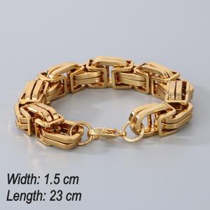Stainless Steel Gold-plating Bracelet - KB183000-JG
