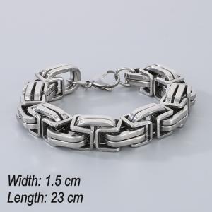 Stainless Steel Bracelet(Men) - KB183001-JG