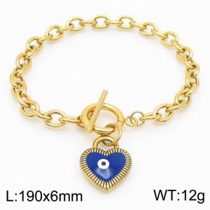 Stainless Steel Gold-plating Bracelet - KB183027-TJG