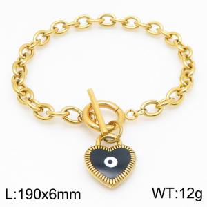 Stainless Steel Gold-plating Bracelet - KB183032-TJG