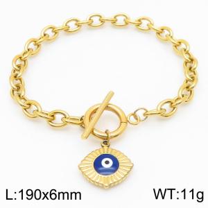Stainless Steel Gold-plating Bracelet - KB183035-TJG