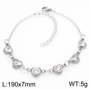 Stainless Steel Stone Bracelet - KB183071-TJG