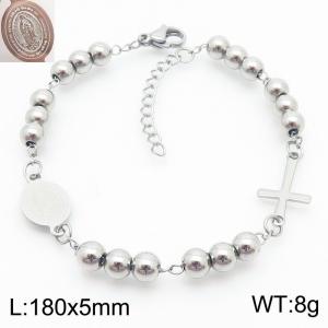 Stainless Rosary Bracelet - KB183314-YU