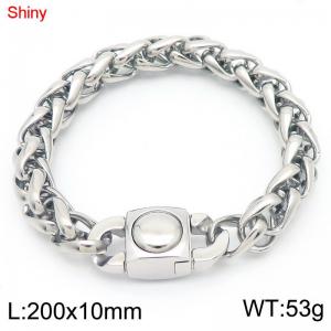 Stainless Steel Bracelet(Men) - KB183620-Z