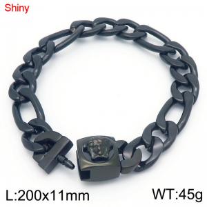 Stainless Steel Black-plating Bracelet - KB183642-Z