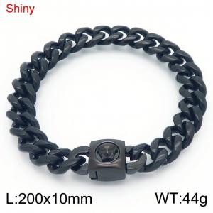 Stainless Steel Black-plating Bracelet - KB183657-Z