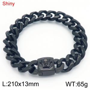 Stainless Steel Black-plating Bracelet - KB183660-Z