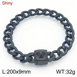 Stainless Steel Black-plating Bracelet - KB183663-Z