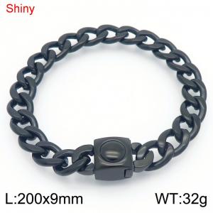 Stainless Steel Black-plating Bracelet - KB183666-Z