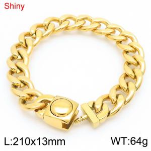 Stainless Steel Gold-plating Bracelet - KB183671-Z