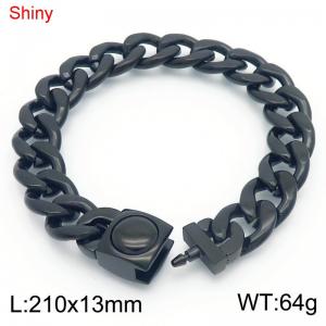 Stainless Steel Black-plating Bracelet - KB183673-Z