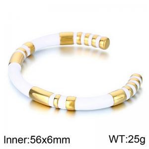 Stainless Steel Gold-plating Bangle - KB184016-YH