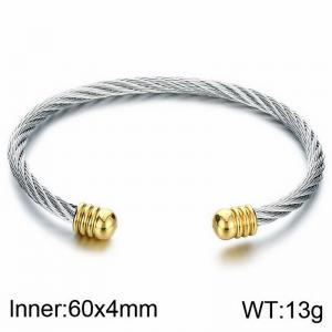 Stainless Steel Wire Bangle - KB184206-XY