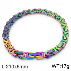 SS Colorful Plating Bracelets - KB184578-KFC
