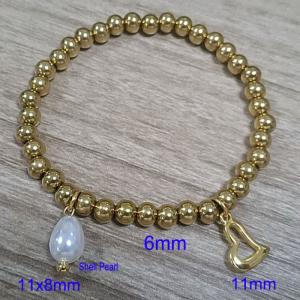 Elastic rope beaded bracelet - KB184786-Z