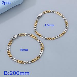 Stainless steel NK chain bracelet - KB185021-Z