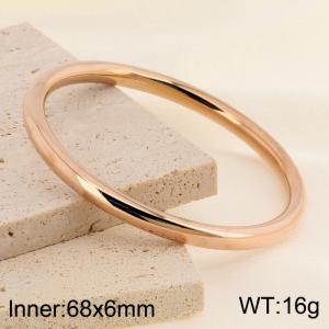 Stainless Steel Rose Gold-plating Bangle - KB185425-LO