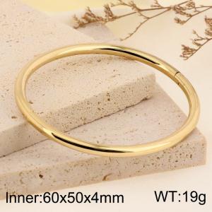 Stainless Steel Gold-plating Bangle - KB185436-LO