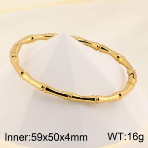 Stainless Steel Gold-plating Bangle - KB185439-LO