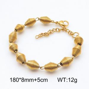 Hot selling fashionable threaded stainless steel bracelet - KB185477-Z