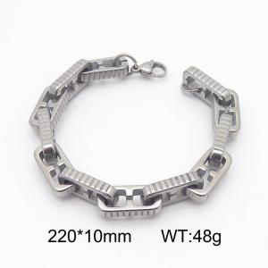 Stainless steel splicing Japanese long buckle bracelet - KB185480-Z