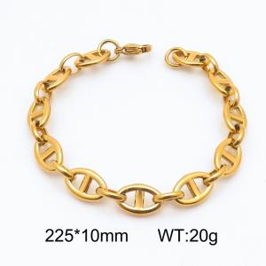 Stainless steel Japanese character chain bracelet - KB185481-Z