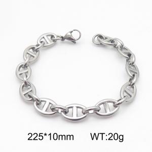 Stainless steel Japanese character chain bracelet - KB185482-Z