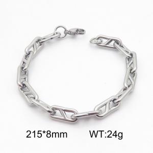 Stainless steel interlocking bracelet - KB185489-Z