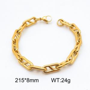 Stainless steel interlocking bracelet - KB185490-Z