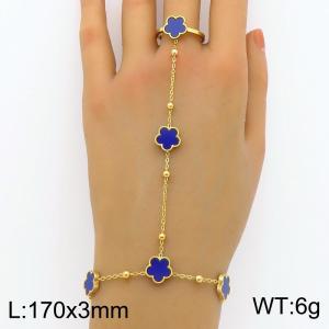 Stainless Steel Gold-plating Bracelet - KB185529-HM