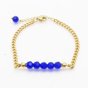 Stainless Steel Gold-plating Bracelet - KB186276-WH