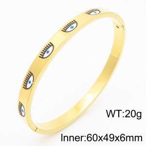 Stainless Steel Gold-plating Bangle - KB186330-HM