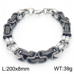 8mm spliced bracelet, trendy men's king chain - KB186463-Z