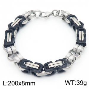 8mm spliced bracelet, trendy men's king chain - KB186465-Z