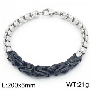 6mm spliced bracelet, trendy men's king chain - KB186468-Z