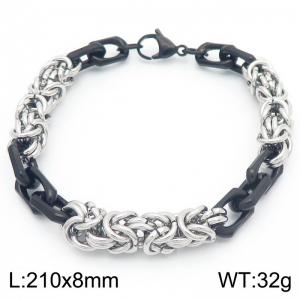 Creative Splicing Stainless Steel Bracelet - KB186478-Z