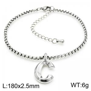 Stainless Steel Jewelry Alphabet Element Bracelet - KB186499-Z