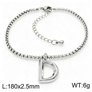 Stainless Steel Jewelry Alphabet Element Bracelet - KB186500-Z